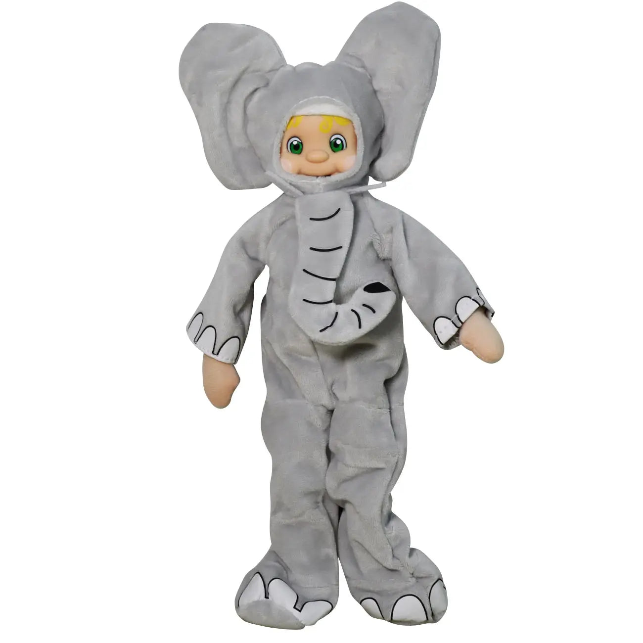 My Elf Friends Blonde hair standing elf wearing an elephant costume