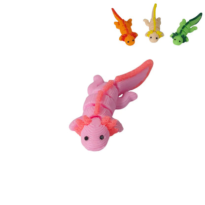 Elf prop mini Fidget Axolotl Pink, green, yellow and orange toys 