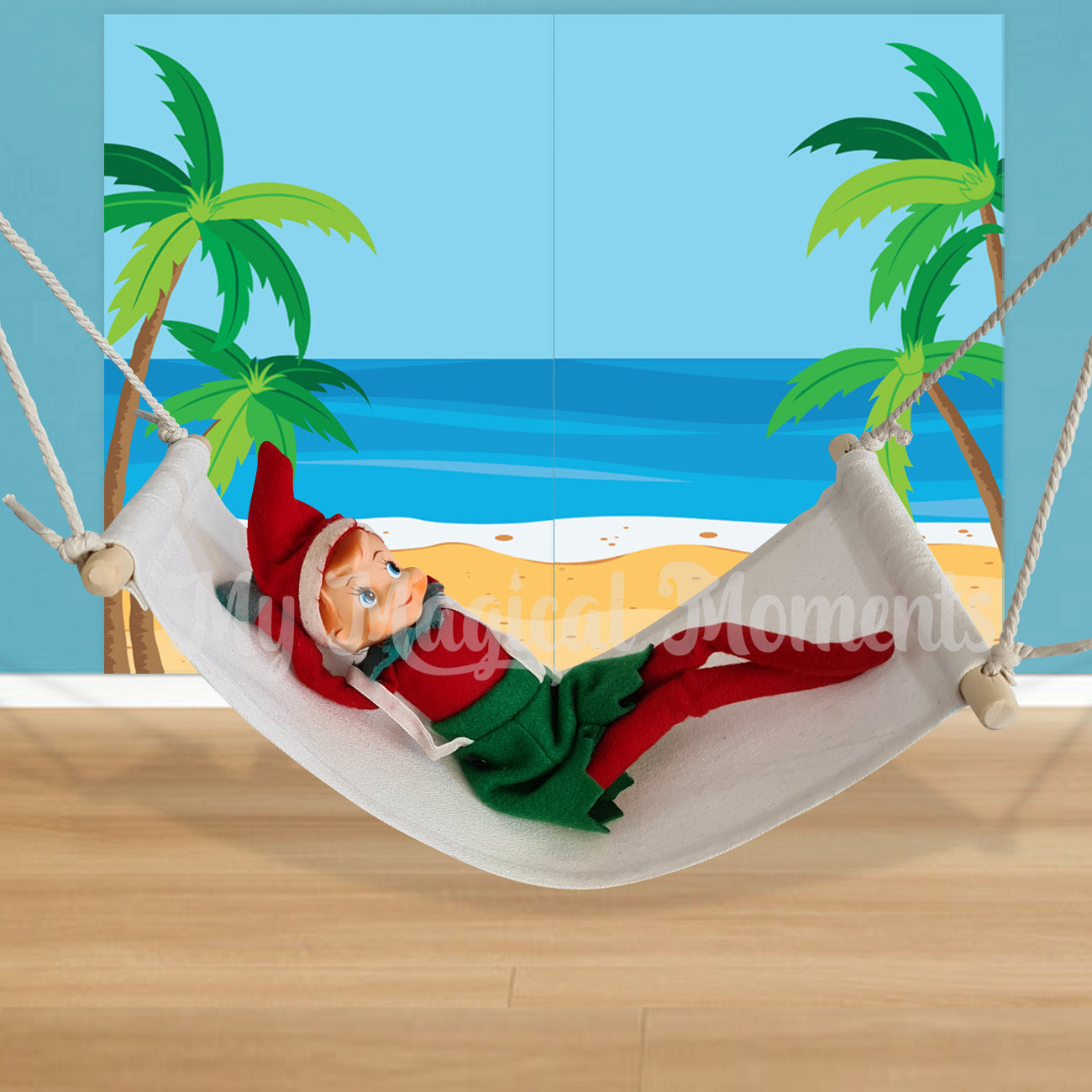elf in a hammock prop