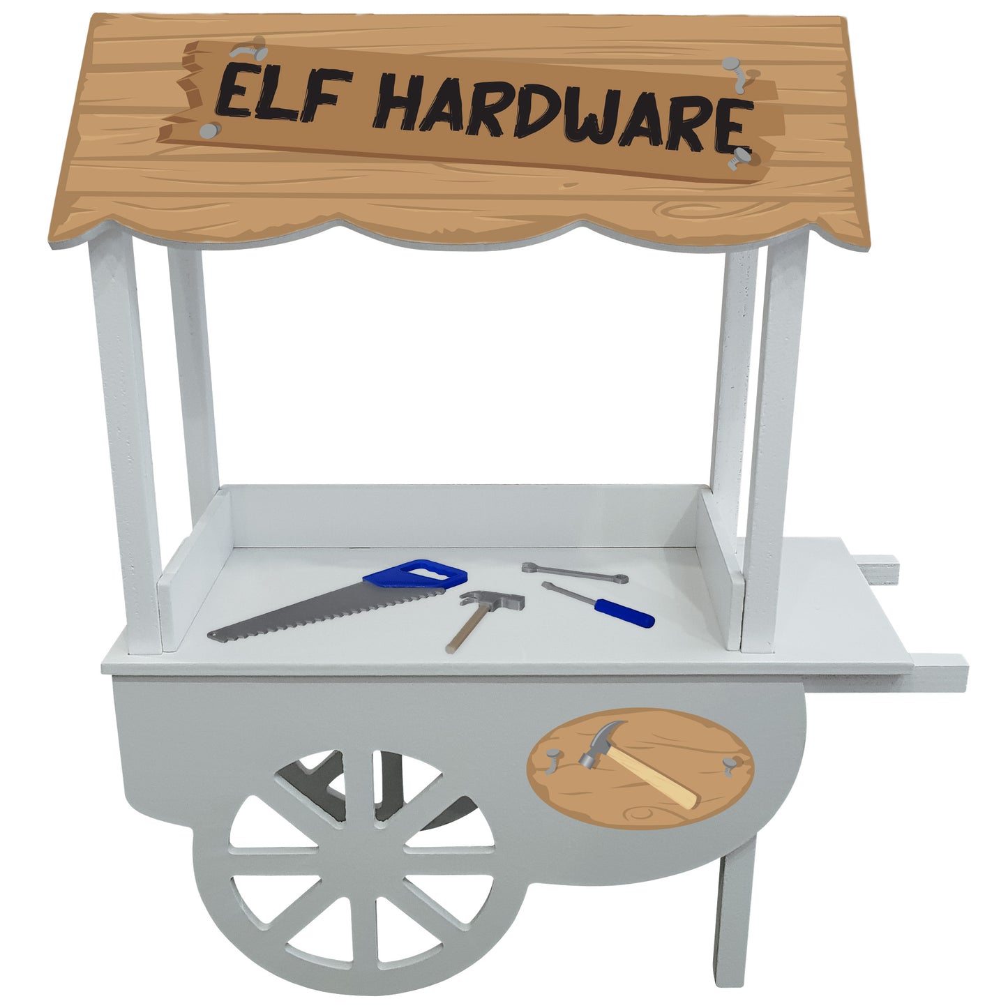 Elf hardware shop with miniature tools