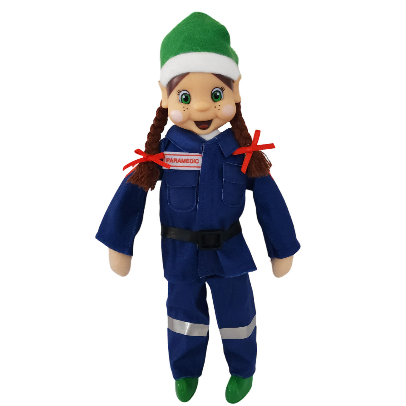 Elf wearing a paramedic costume