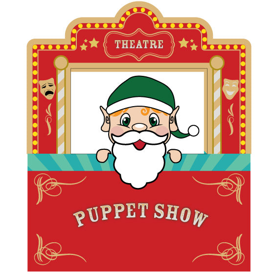 Elf puppet theatre clip art