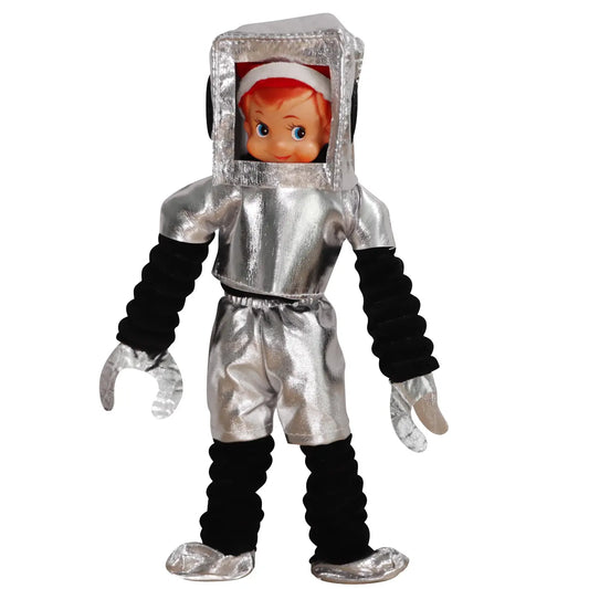 elf wearing a robot costume