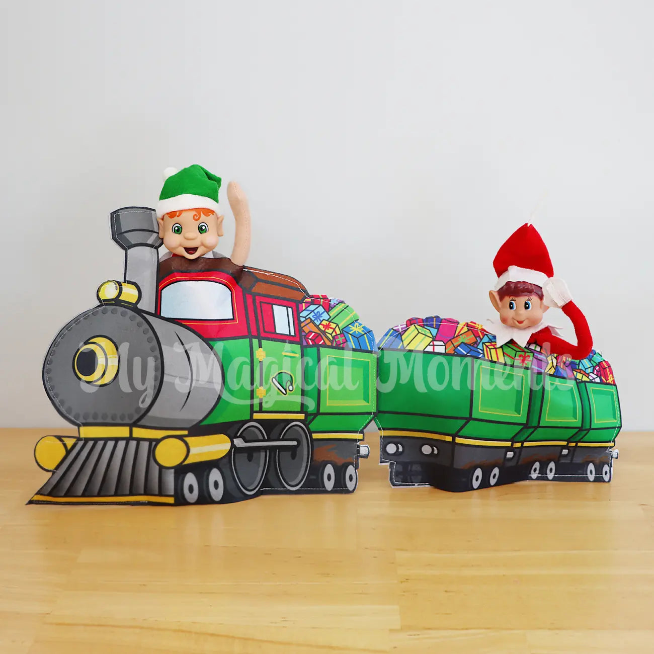 Elves driving trains