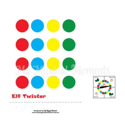 Elf twister spinner & Game