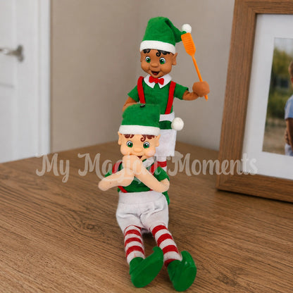 elves hitting one another with a mini fly swatter and a fly