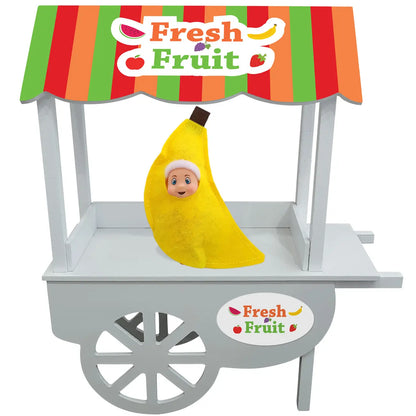 Fruit stand selling an elf baby banana