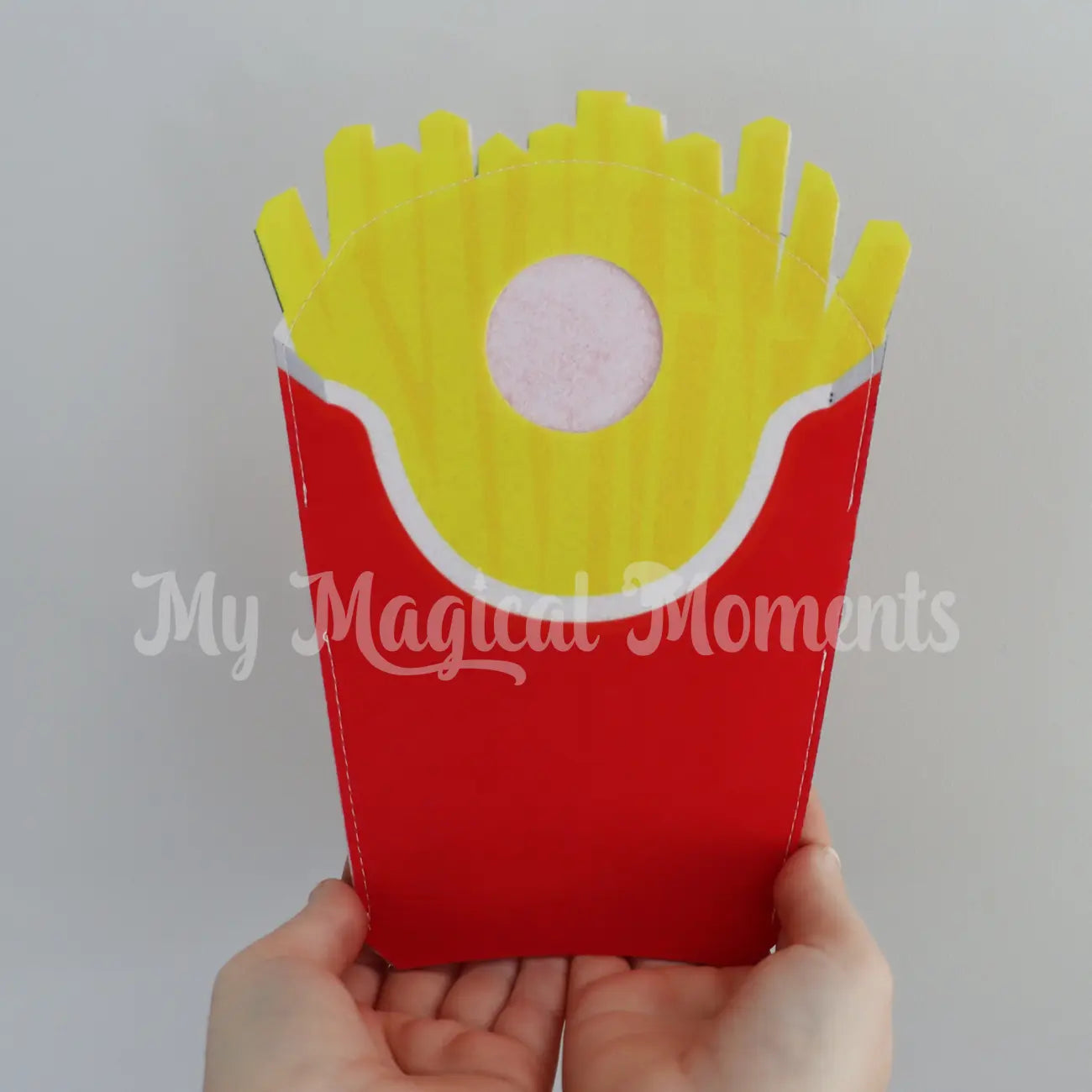 Fries Elf Costume Hand comparison 