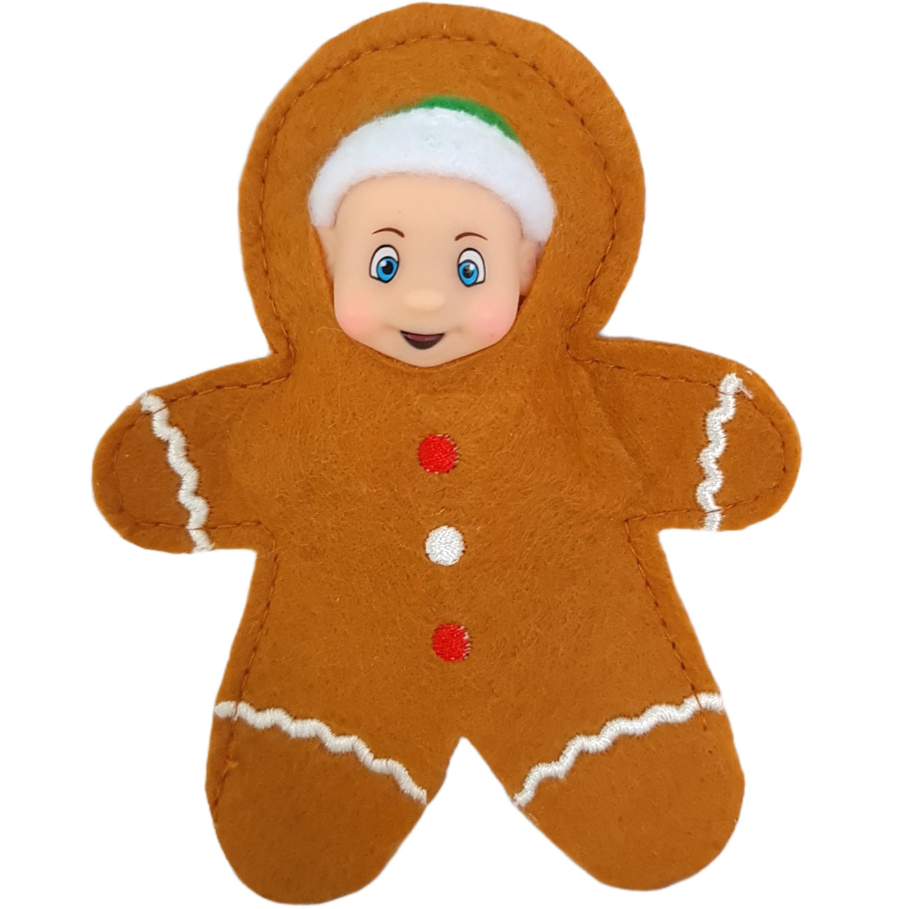 Gingerbread elf baby costume