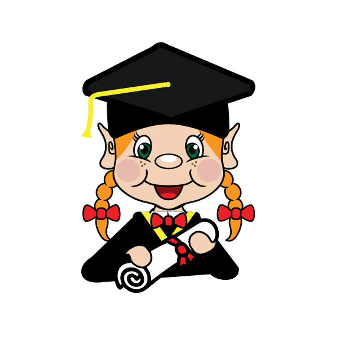 graduation elf clipart