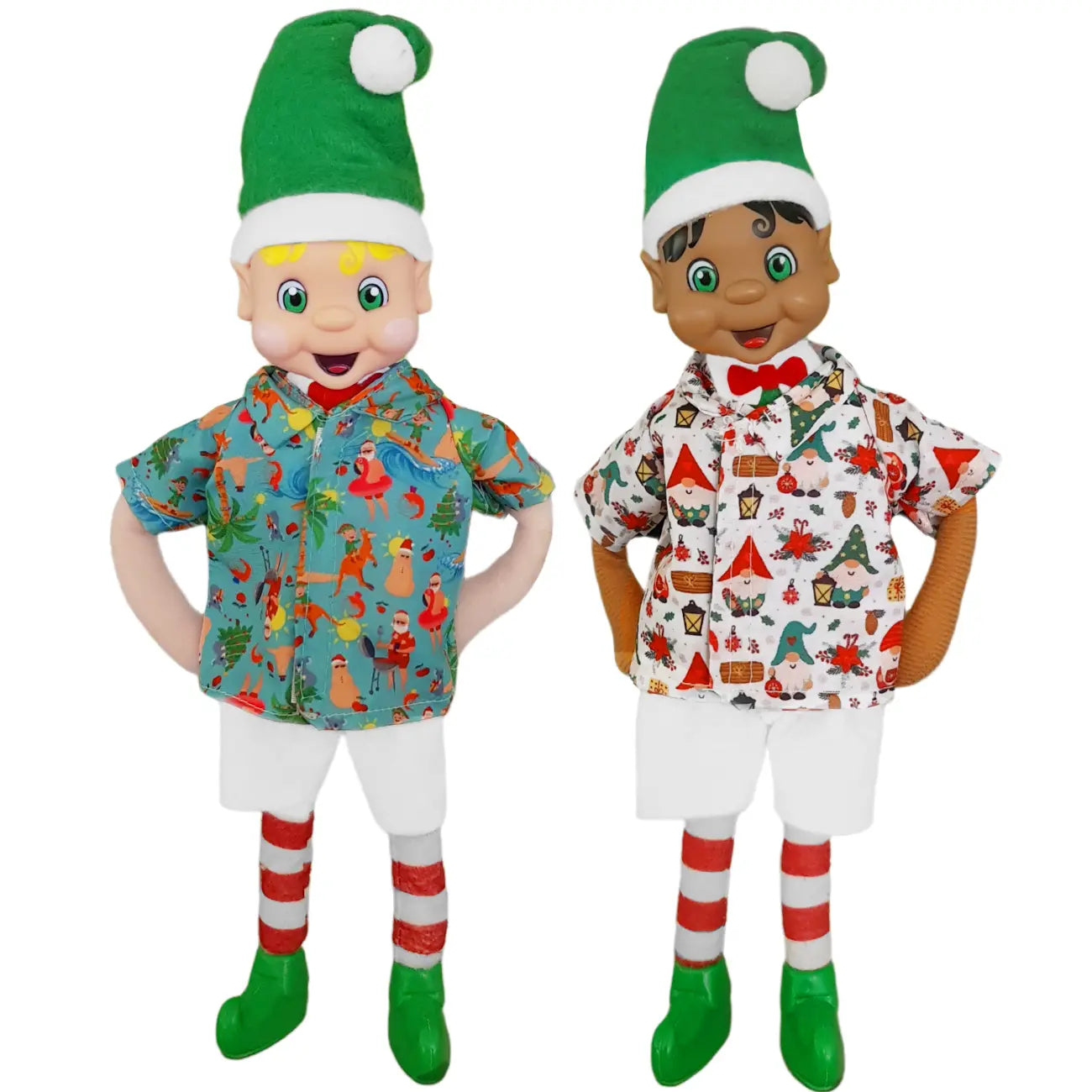 Elves wearing Hawaiian elf shirt