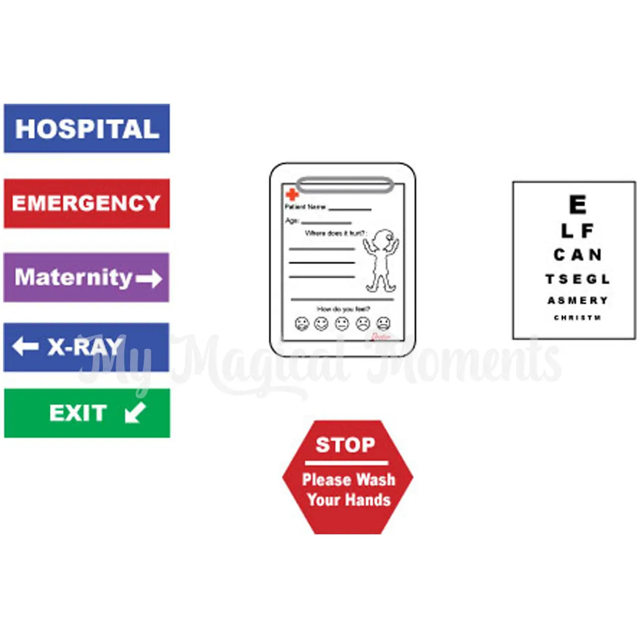 Elf hospital room printables