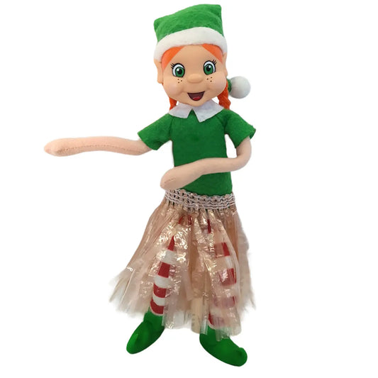 Elf wearing a hula costume