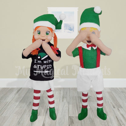 stupid shirt elf scene prank