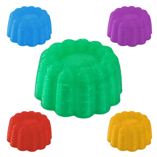 Jelly elf props in various colours