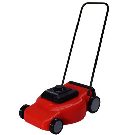 Mini Elf Lawn Mower Red & Black in Colour