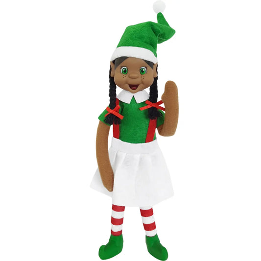 Dark Skinned Boy Elf Bendable Standing, poseable