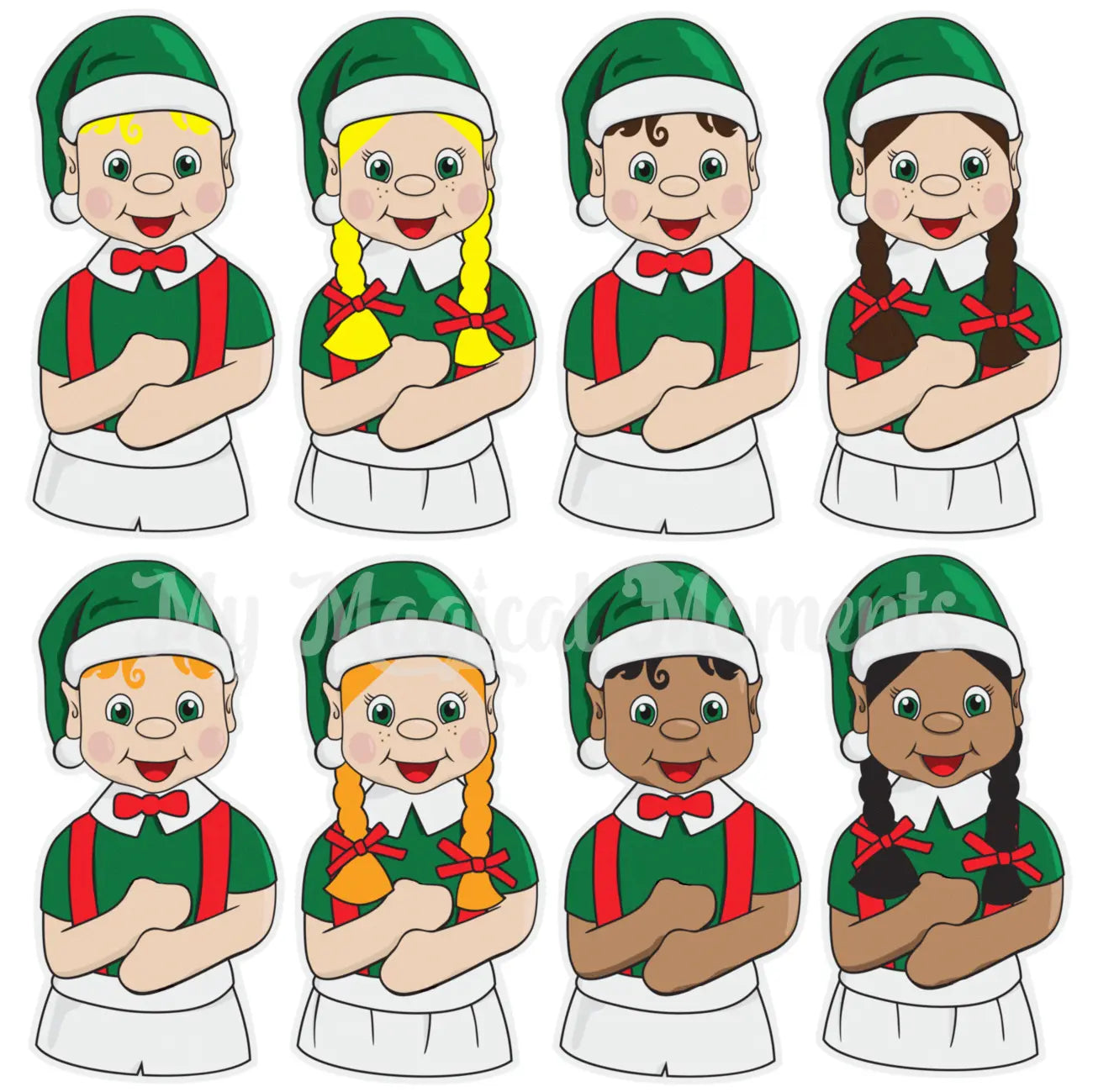 My Elf Friends Party Favours Lollipop Holders