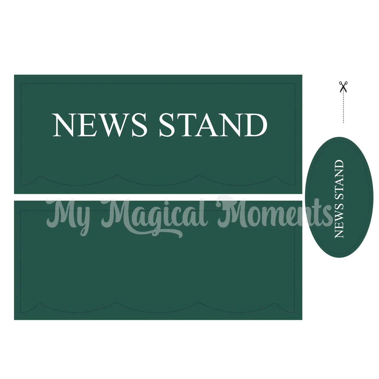 Vendor Cart Shop - Newspaper Stand - My Magical Moments