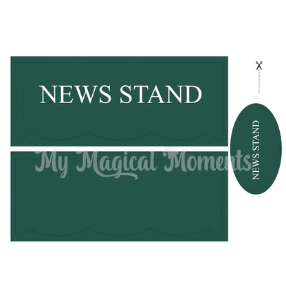 Vendor Cart Shop - Newspaper Stand - My Magical Moments