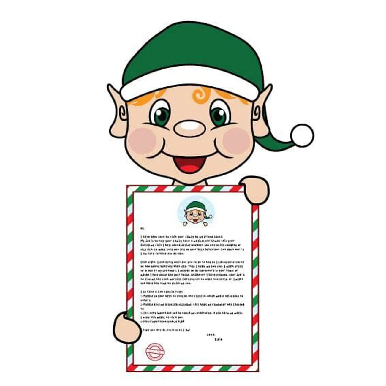 elf arrival clipart