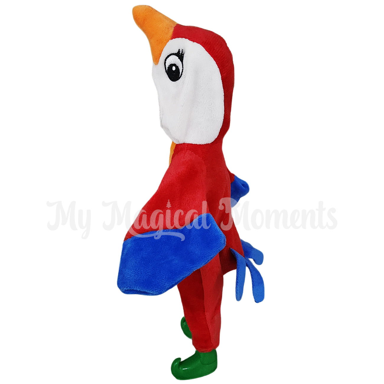 Parrot elf costume side view