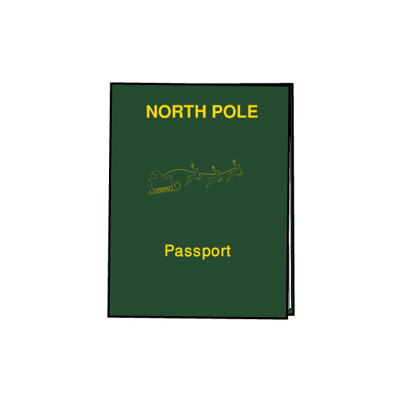 elf passport clipart