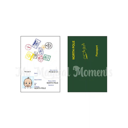 Passport Printable for Elf Baby boy