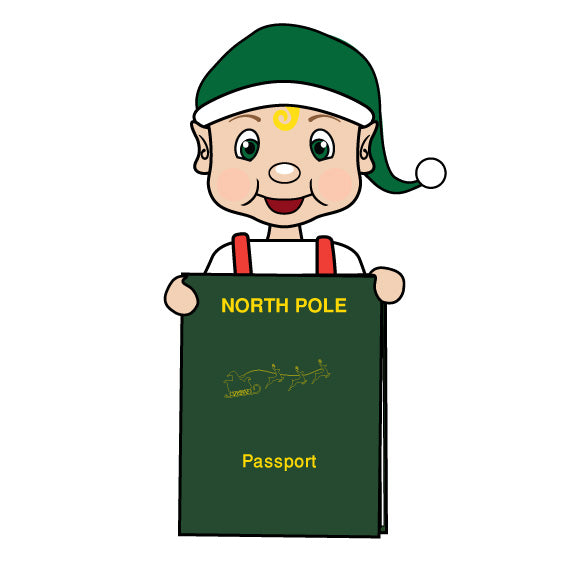 boy toddler elf passport
