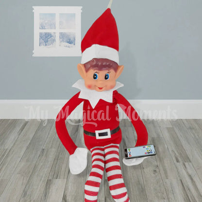 Elves Behavin badly with a mobile phone