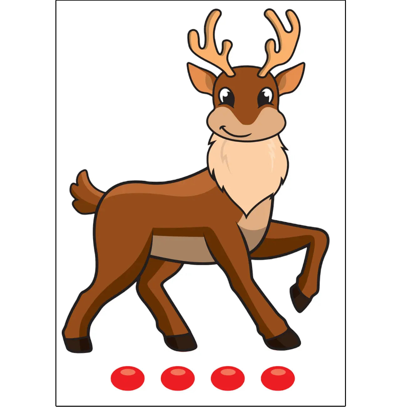 Pin The Nose On The Reindeer