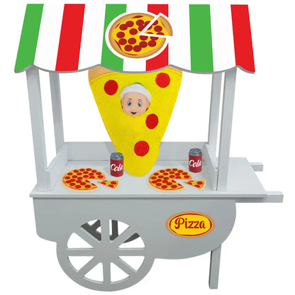 Elf pizza shop with accessories, mini cola, and pizza