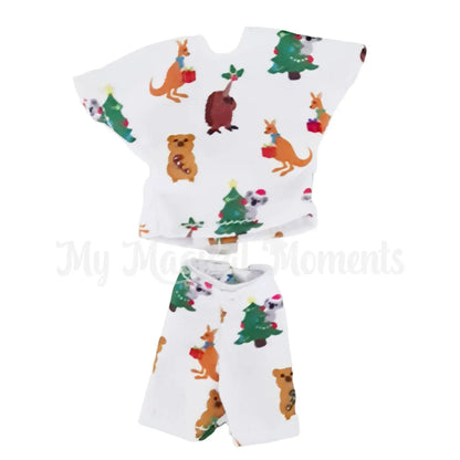 Aussie themed Christmas Pyjamas for elf toddler