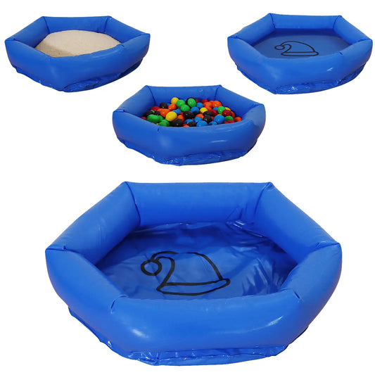 Elf sized inflatable pool, sand pit or ball pit. a universal play pit
