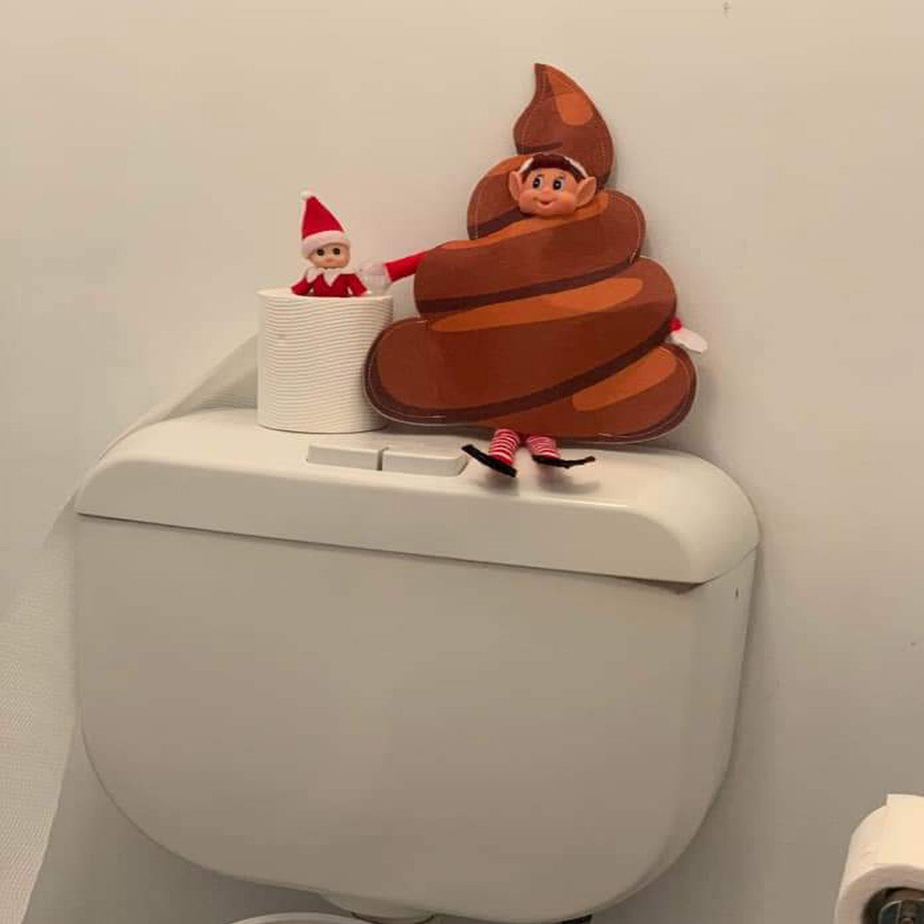 Elf customer poop scene
