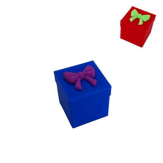 Mini Gift for elf house, Blue and purple present or red and green present