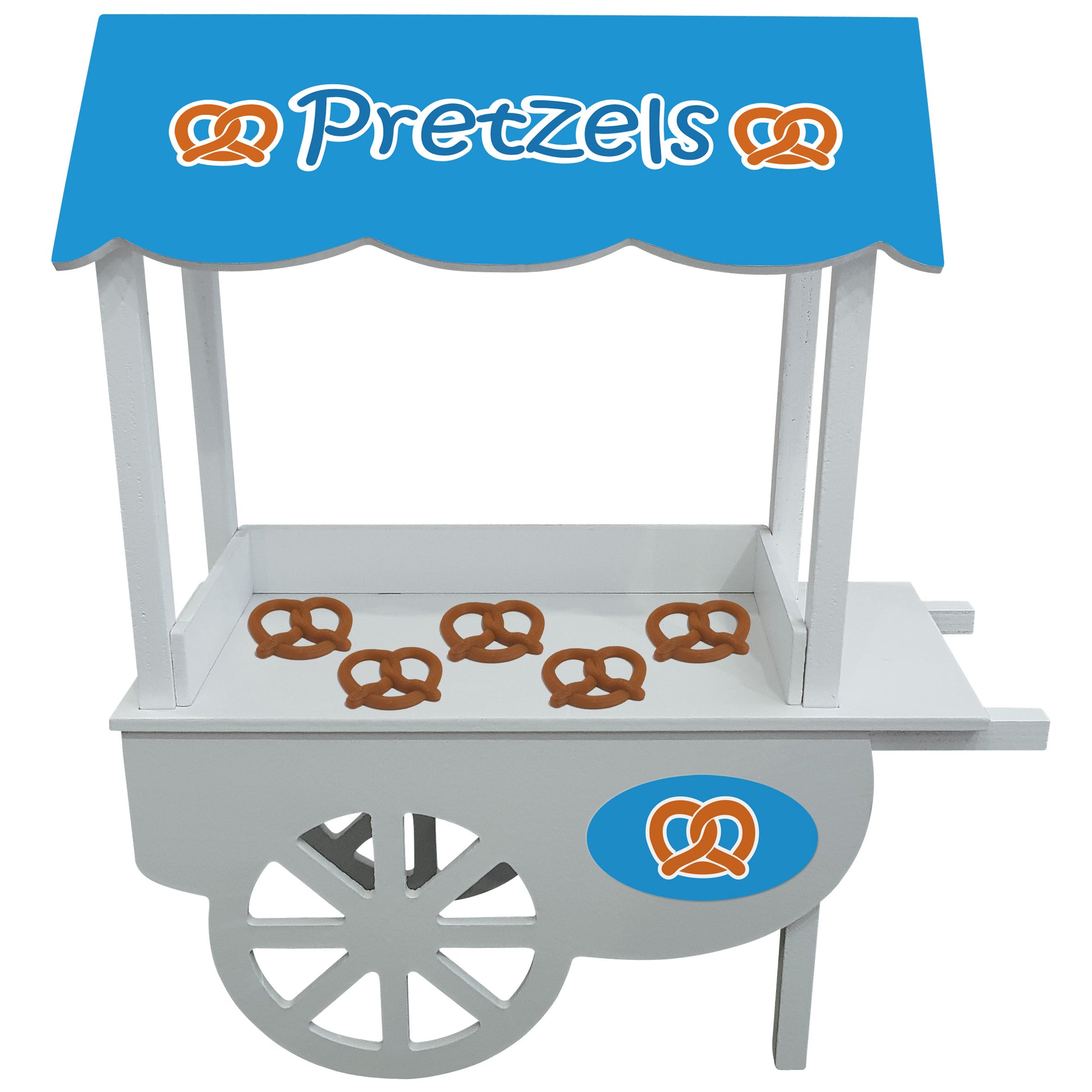 Elf pretzel stand with miniature elf food pretzels