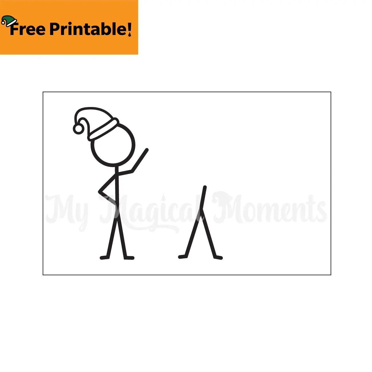 Elf Stick Men Base Printable 