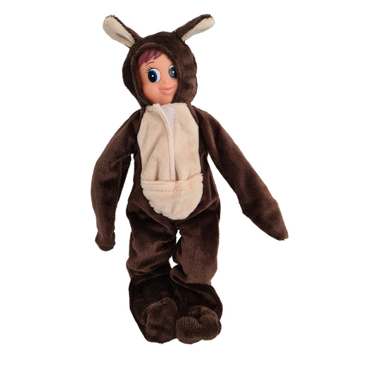 elf wearing a kangaroo costume