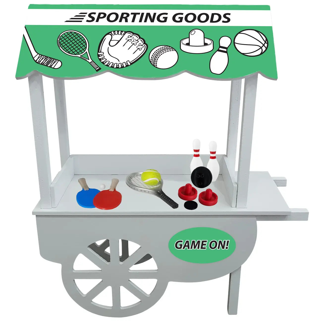 elf sized sport shop with sporting equipment