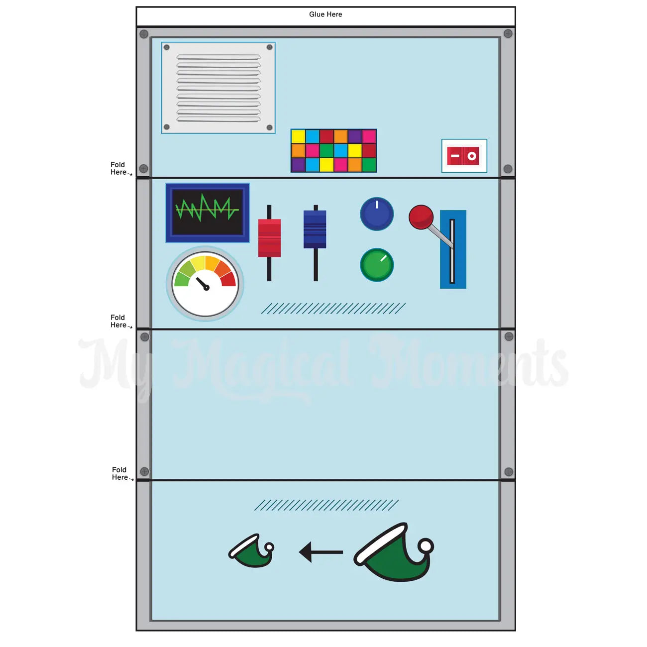 Elf Shrinking Machine Printable Page 1