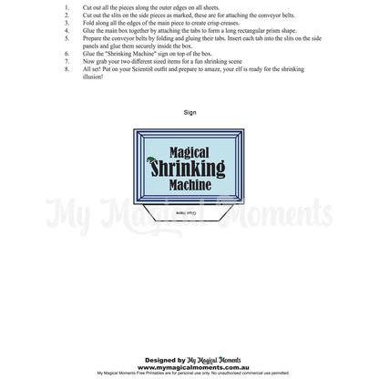 Elf Shrinking Machine Printable Page 3