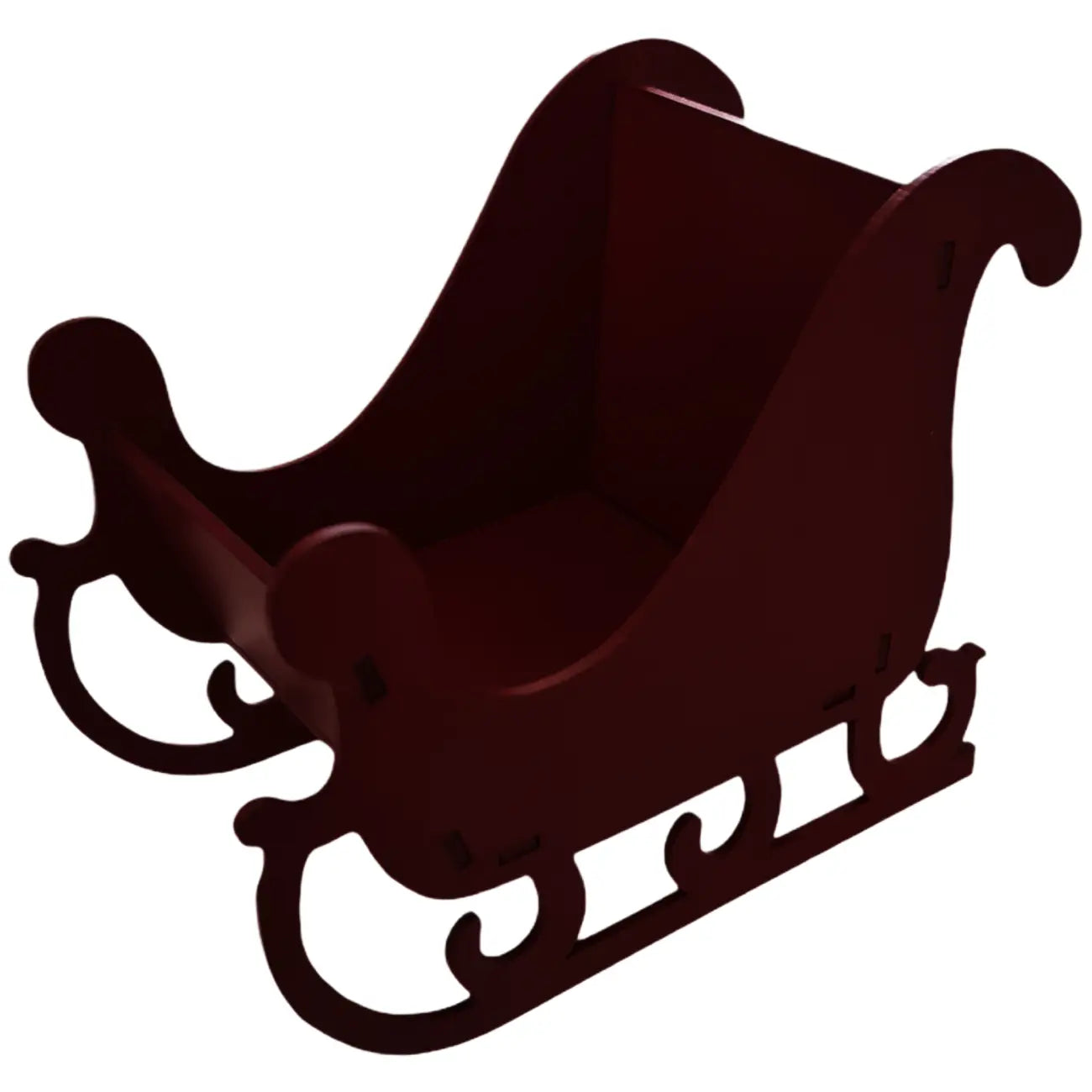 Red Elf Santa sleigh