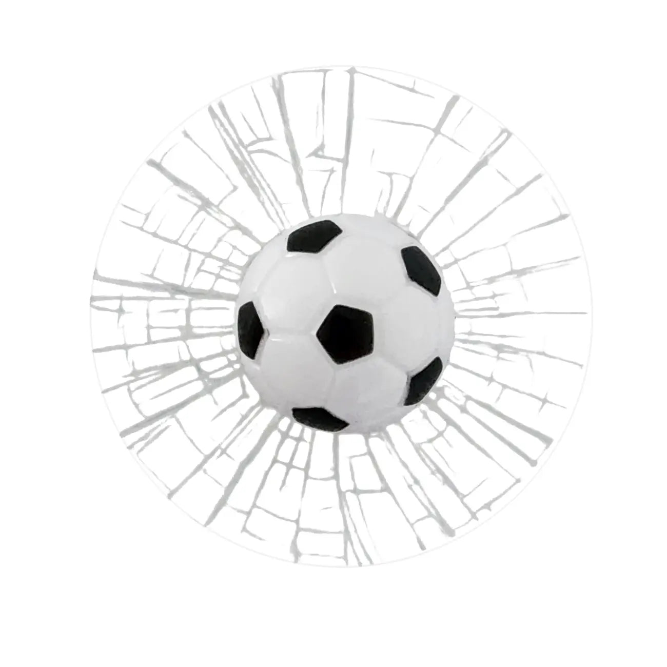 Soccer Ball Broken Glass elf prank sticker