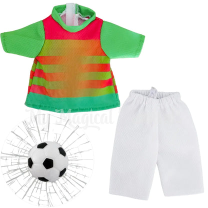 Elf Soccer uniform with soccer ball