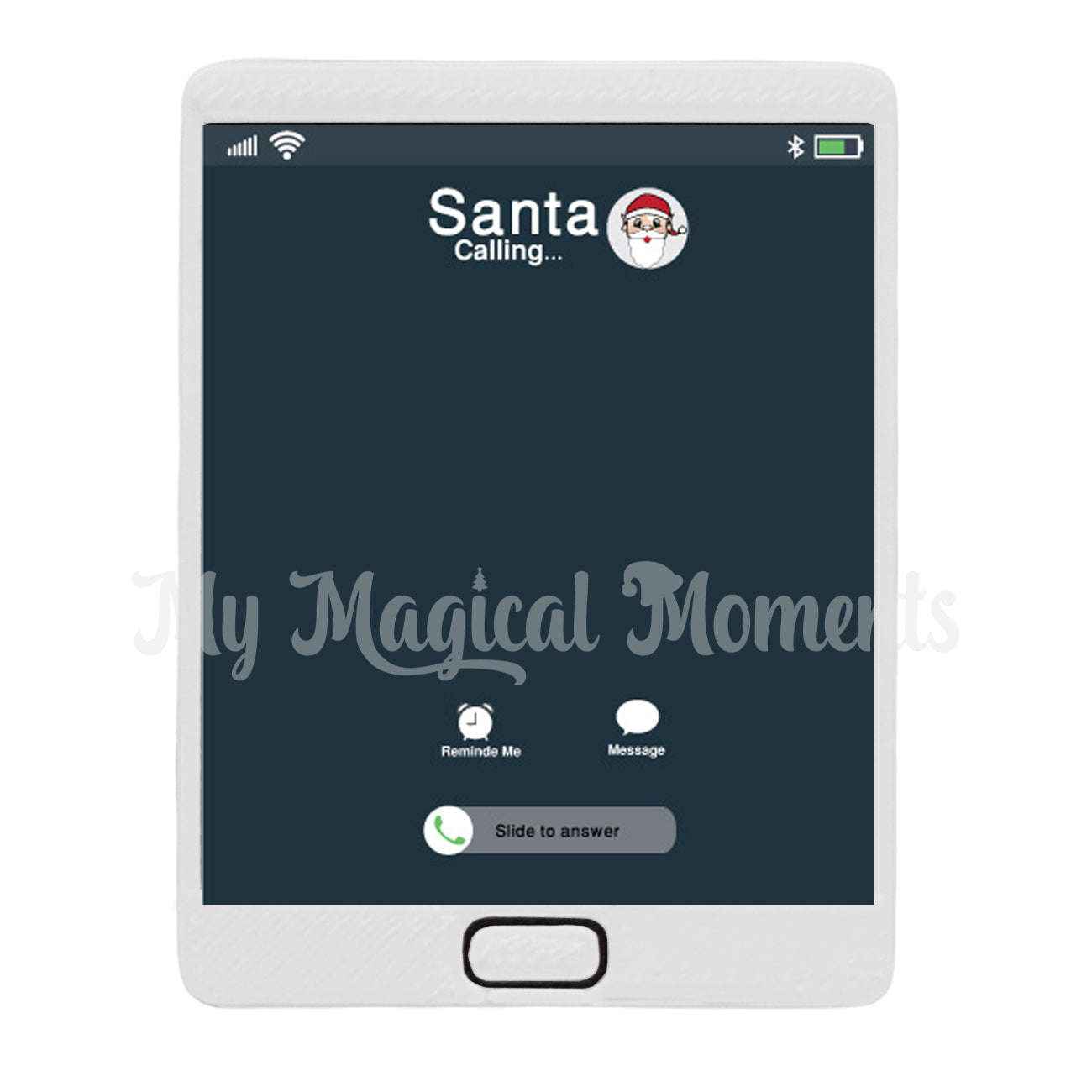 elf Calling Santa - Free tablet screen printable