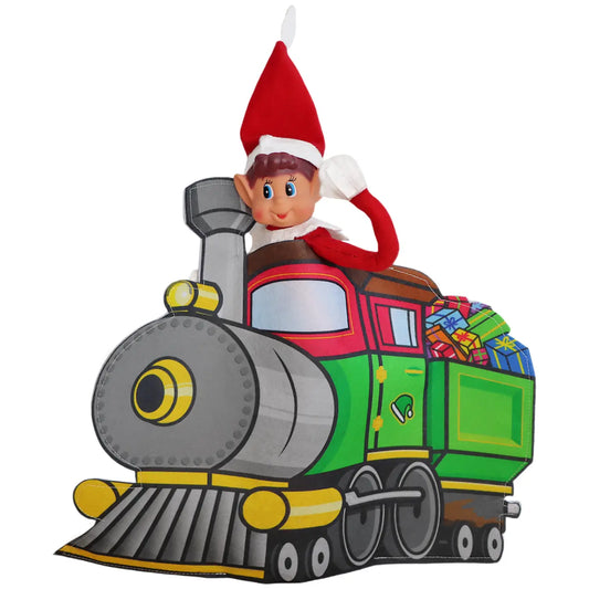 Train worn by an elf