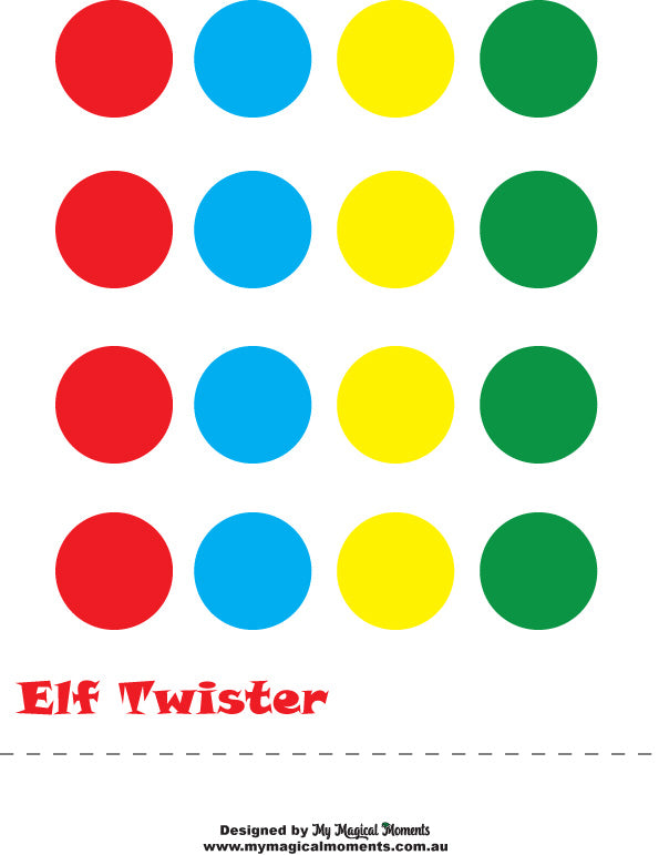 Twister board printable
