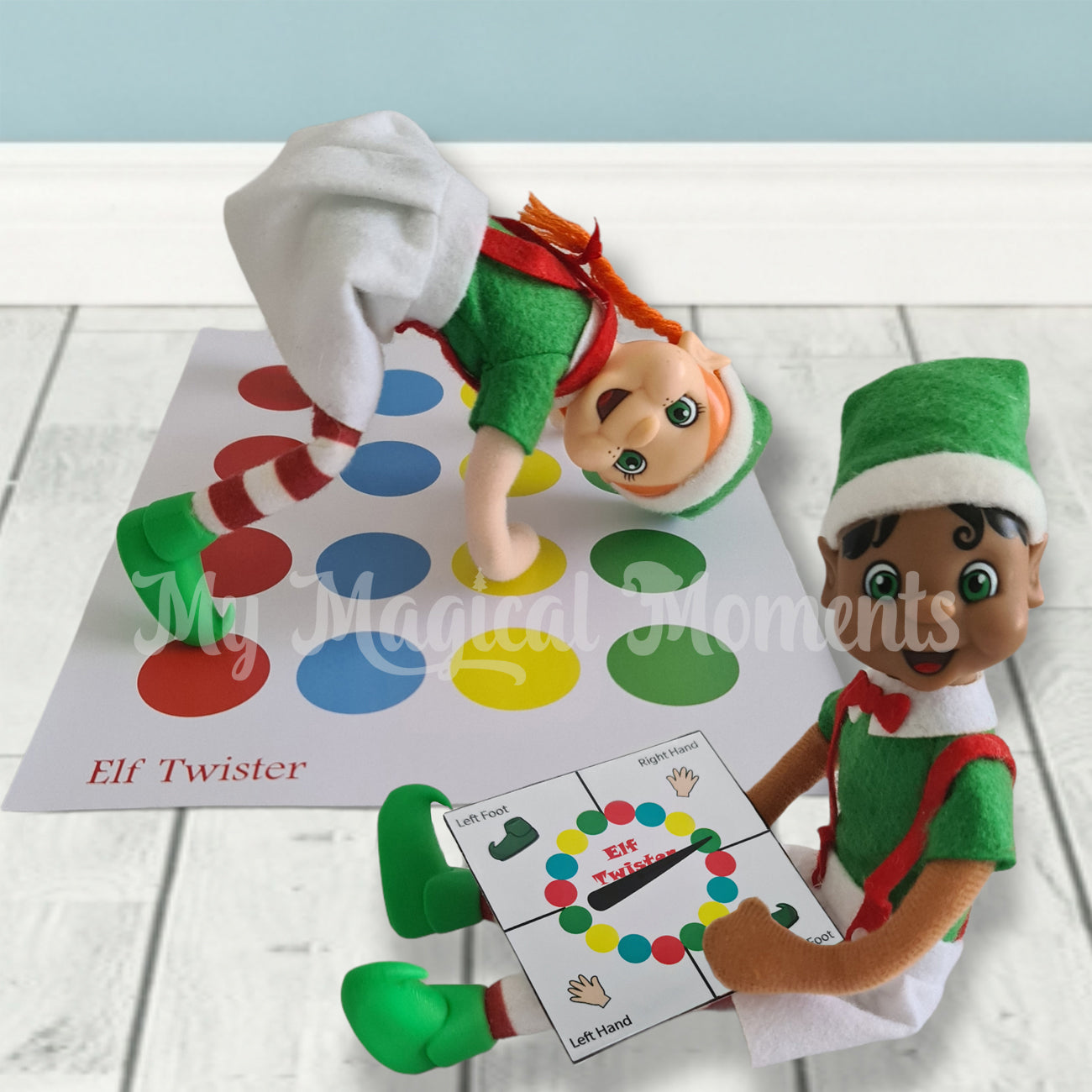 elves playing twister