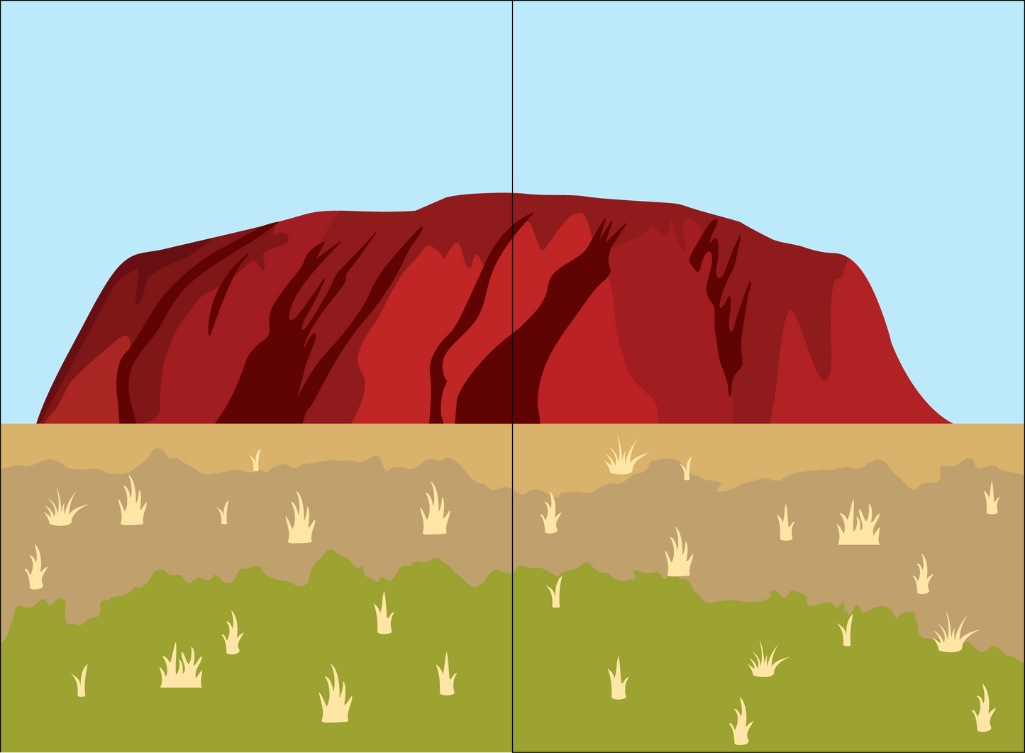 Uluru Background Scene